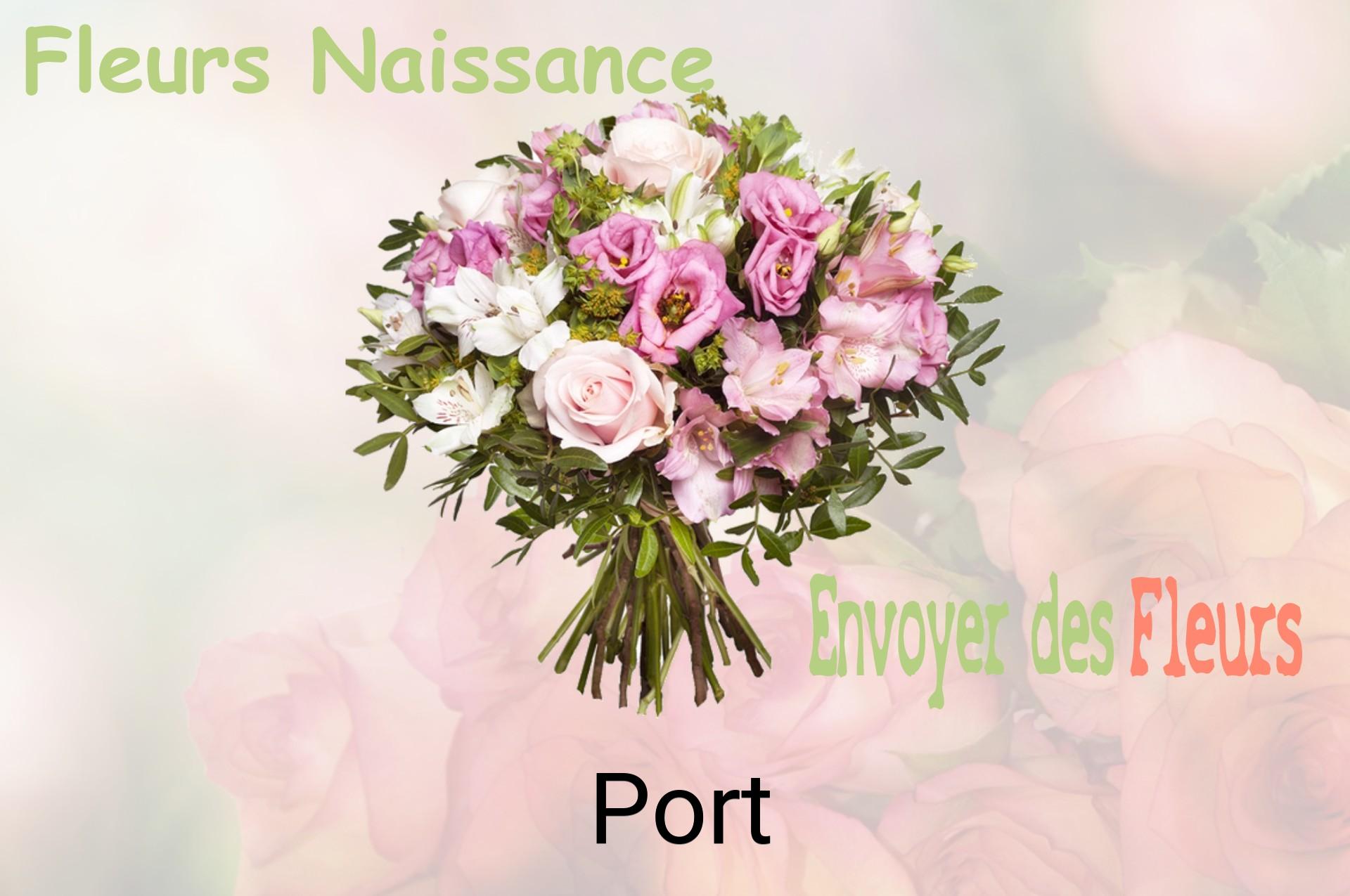Bouquet de fleurs de naissance livré à Port